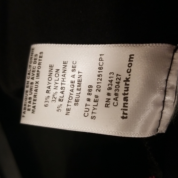 💕TRINA TURK💕 Bop 2 Pant ~ Black with Glitter Rainbow Tuxedo Stripe XXL NWT - Picture 14 of 14